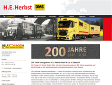 Tablet Screenshot of herbst-dms.de